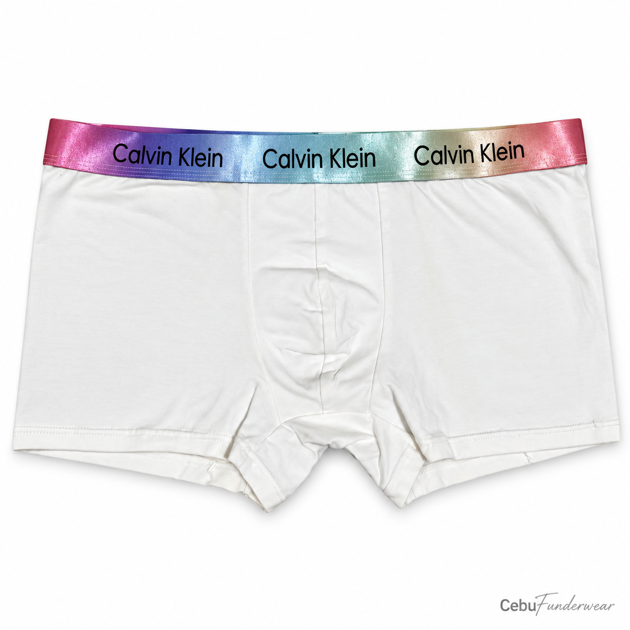 Rainbow Band boxer briefs in White
