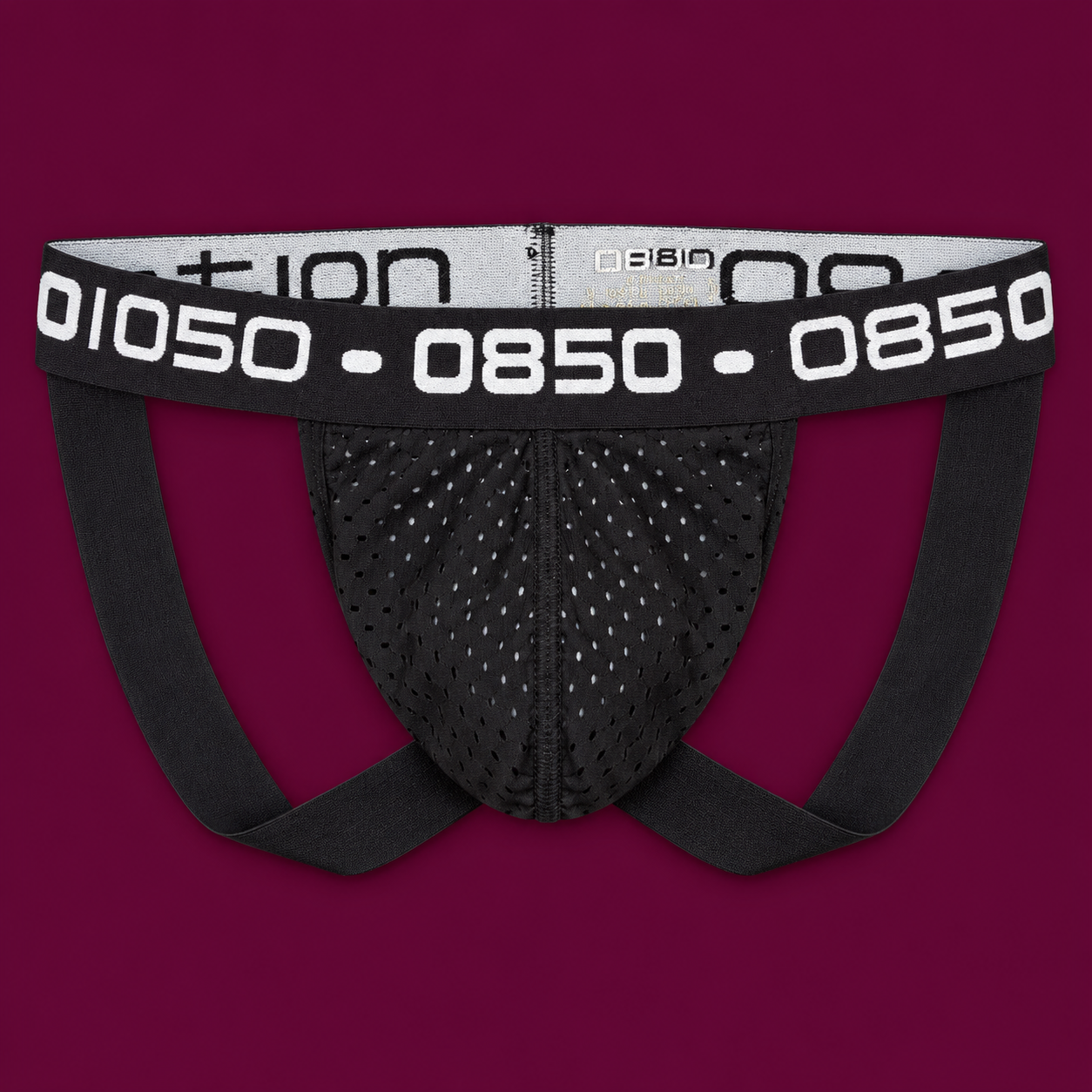 Minimal Cotton Jockstrap in Black