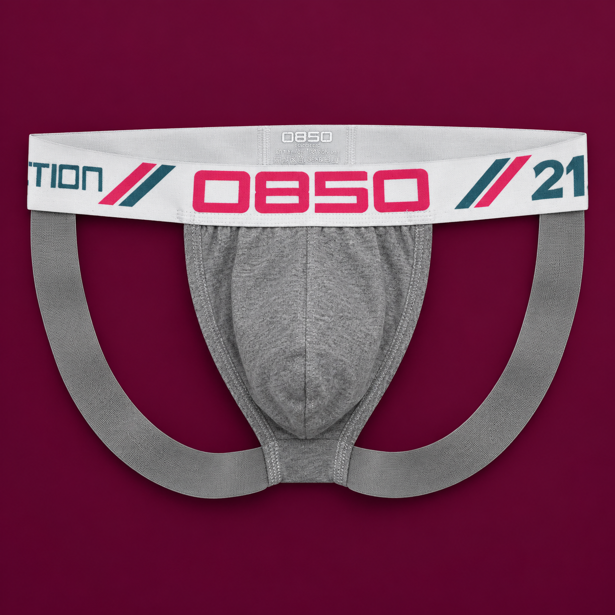 Minimal Cotton Jockstrap in Gray