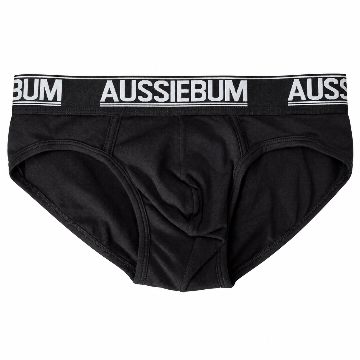AussieBum Plain Briefs in Black