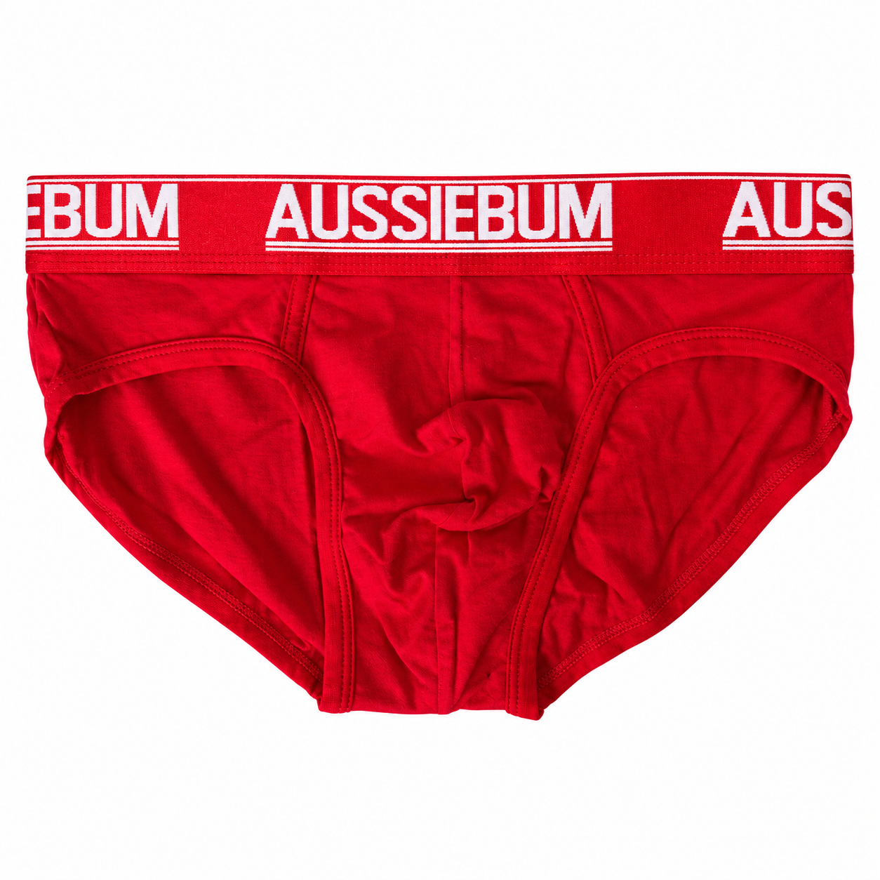 AussieBum Plain Briefs in Red