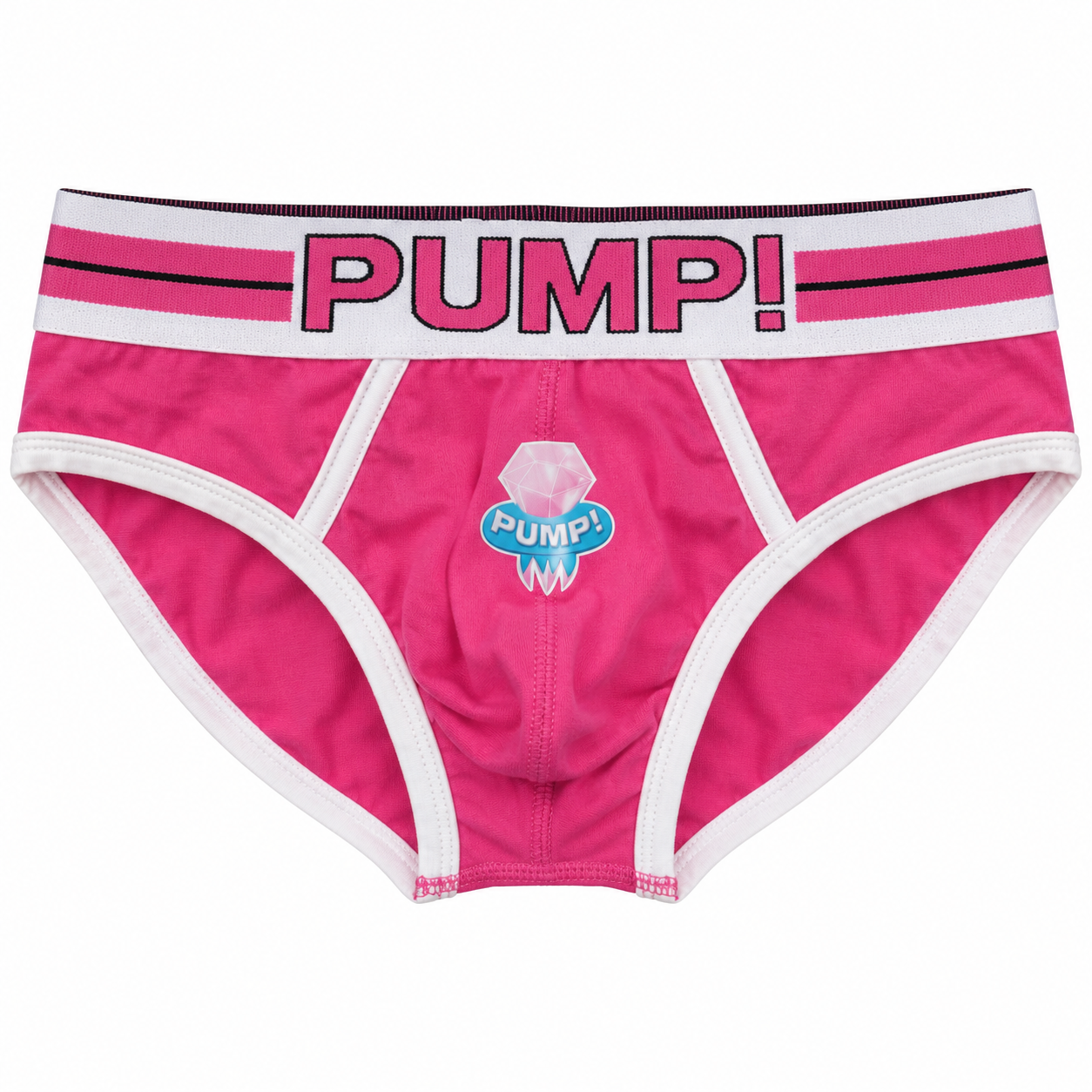 Pump Briefs in Pink with diamond