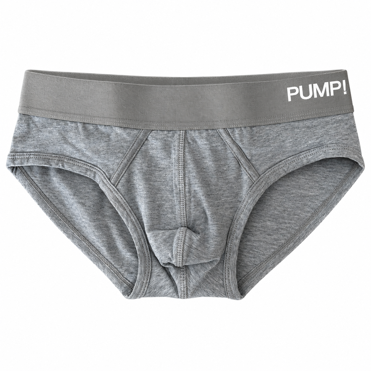 Pump Briefs in Plain Gray