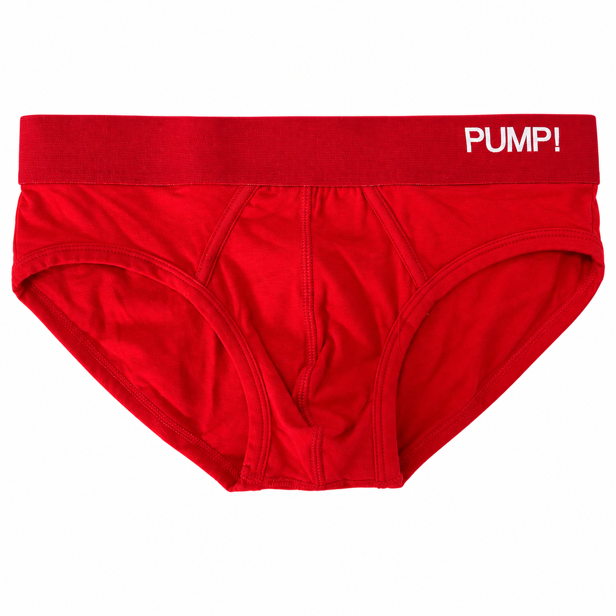 Pump Briefs in Plain Red