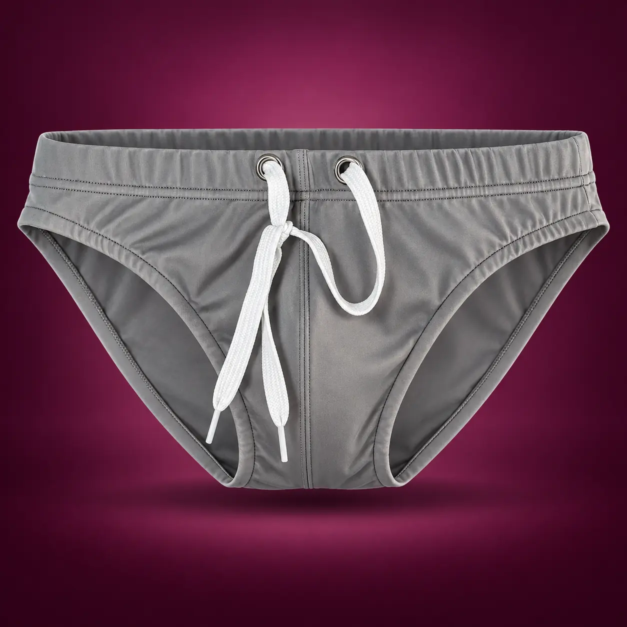 Gray Drawstring swimwear in Gray